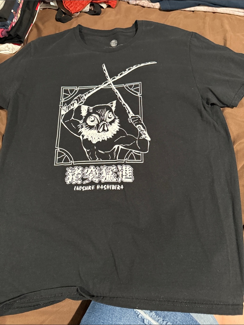 Inosuke Hashibira Graphic Short Sleeve Tee - Black